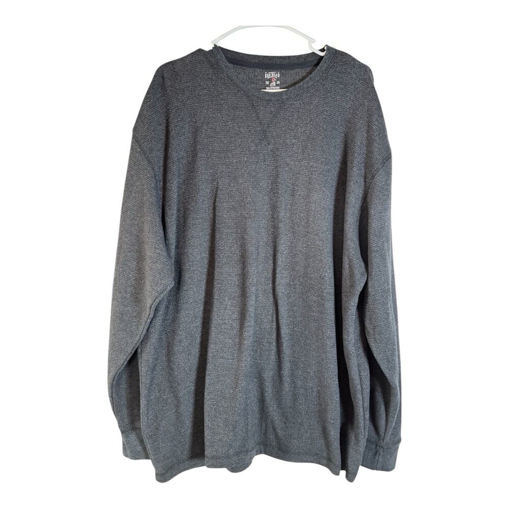 Red Head Brand Co Men's 3XL Gray Thermal Waffle Knit Henley Shirt Pullover